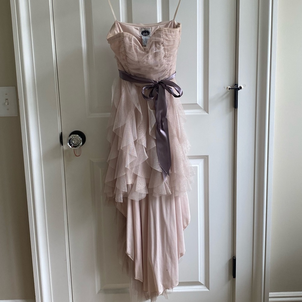 Pink high-low Prom Dress